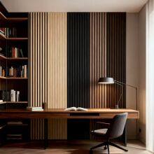 Wooden Slat Sound Absorption Wall Panels MDF Density Customized Fluted Flexible Material Eco-Friendly Home Decor thumbnail-3