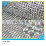 Rhinestone Silver Roll Ss6 2mm AB Crystal 32x120cm Aluminum Base Without Glue thumbnail-1