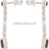 Pear & Round Shape Garnet Ring Earring Set thumbnail-4