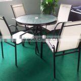 Mesh aluminum cheap garden furniture set