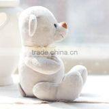 Plush Teddy Light Grey Bear Toy With Fat Belly/ Soft Bear Toy Sitting High 18cm/Soft Stuffed Teddy Bear Light Grey thumbnail-4
