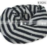 Wholesale New Winter Wool Knitted Striped Circle Loop Kids Infinity Scarf thumbnail-4