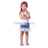 4th of July Baby Outfit Independence Day White Tank Top Lace Ruffle Short Girls S thumbnail-3