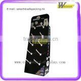 Supermarket Promotion Cardboard Floor Hook Display Stand