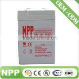 OEM High Quality Sealed Valve Regulated 20hr 6V4Ah AGM Battery thumbnail-1
