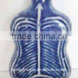 Chinese White and Blue Porcelain Hand Painting Painted Snuff Bottle Collection thumbnail-1