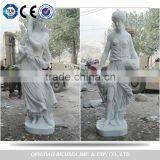 Life Size White Marble Angel Statue