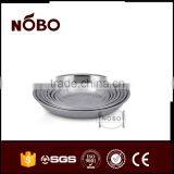 Round Plate ,stainless Steel Serving Tray for Snacks and Desserts thumbnail-6
