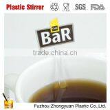 Plastic Stirrer With Bottle Shape Logo Design