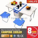 Portable Camping Ice Cooler Box With Fold-able Desk And Table Quality Choice thumbnail-6