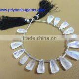 White Rainbow Faceted Elongated Pyramid