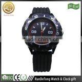 Men Silicone Japan Movt Quartz Watch Stainless Steel Back thumbnail-1