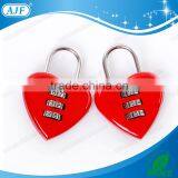 2015 AJF Brand Fashion Heart Shaped Luggage Lock Handbag Lock