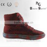 2015 Python Skin Pattern Red Color Sneaker thumbnail-4