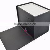 Black Stackable Wooden Jewelry Tray for Ring Pendant Necklace Bangle thumbnail-1