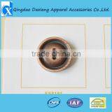 Brown Leather 4 Holes Coat Button