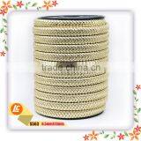 Wholesale Metallic Gold Braided Knitted Leather Cord thumbnail-2