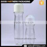 40ml 70ml Leakproof Transparent Roller Ball Antiperspirant Bottle