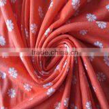 Popular Design 100% Polyester Knitted Fabric,30S Poly Spun Printed Knitted Fabric Manufacturer