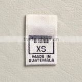 Center Folded Woven Tag Size Label for Garments thumbnail-2