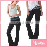 Women Flares Yoga Pants Supplex Wholesale Long Running Pants thumbnail-1