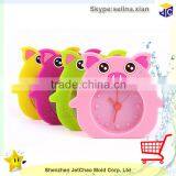 Silicone Pig Shaped Desktop Clock thumbnail-1