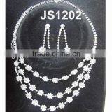 Fashion Wedding Bridal Crystal Avenue Necklace Jewelry Set thumbnail-3