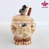 Ceramic Elephant Honey Jars With Spoon thumbnail-5