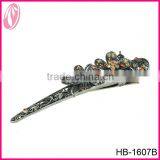 Manufacture Wholesale Diamante Butterfly Beak Hair Clips thumbnail-3