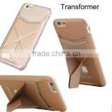 Luxury Original Brand Cell Phone Case PU Leather+PC Cover With Card Bag For IPhone 6 6Plus Protect Magnetic Stand Case thumbnail-1