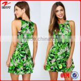 2016 New arrival cocktail dress digital printing sexy photos women short dress wholesale clothes online shopping