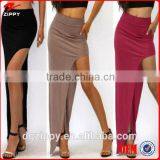 2015 HOT Women's Lady High Waist Side Open Leg Slit Long Maxi Dress Pencil Skirt thumbnail-1