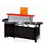 PT-P011 Cheap Tempered Glass Reception Desk Used Reception Desk Salon Reception Desk