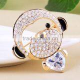 2016 New Trendy Animal Brooch Crystal Rhinestone Cute Monkey Brooch thumbnail-6