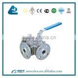 Three Way Galvanized Ball Valve thumbnail-2