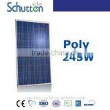 TUV CE Euro standard polycrystalline solar panel/module 245w