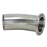 A316L Stainless Sanitary Pipe Fitting L2km Clamped and Welded Elbow Schedule 10 thumbnail-2