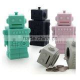 2016 New Kids Toys Robot Money Coin Purse Saving Box Silicone Piggy Bank Pot