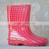 2013 Children Plaid Cheap PVC Boot