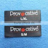 Black Soft Satin Printed Garment Sew on Labels thumbnail-4