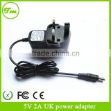 5V 2A Adaptor UK 3pin power Adapter Charger 2.5mm for Arnova 10D G3 Android Tablet PC