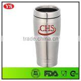 450ml Double Wall Branded Stainless Steel Coffee Tumbler With Press Lid thumbnail-2