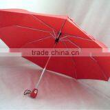 Auto open & close 3 folding umbrella for advertising