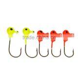 19 Soft Fishing Lures Worm Baits 5 Lead Jig Head Hooks Combination Set Tackle thumbnail-2