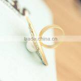 Fashion Jewelry 2016 Pearl Eye Front Opening Ring thumbnail-4