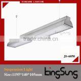 Led Suspended Ceiling Office Light With Two Tubes Pmma Mask