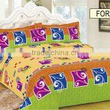 Poly Brushed Printed Dyed Bed Sheet Fabric