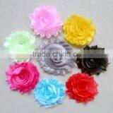 Beautiful Clouds Yarn Flower ,shabby Chiffon Flower Frayed Shabby Chic Rose Trim thumbnail-1