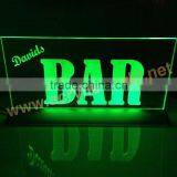 Acrylic Trasparent Wall Mounted Led Plastic Door Sign Holder Wholesale thumbnail-4