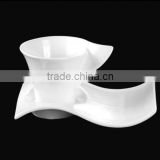 with silicone spoon ceramic cups and plates set